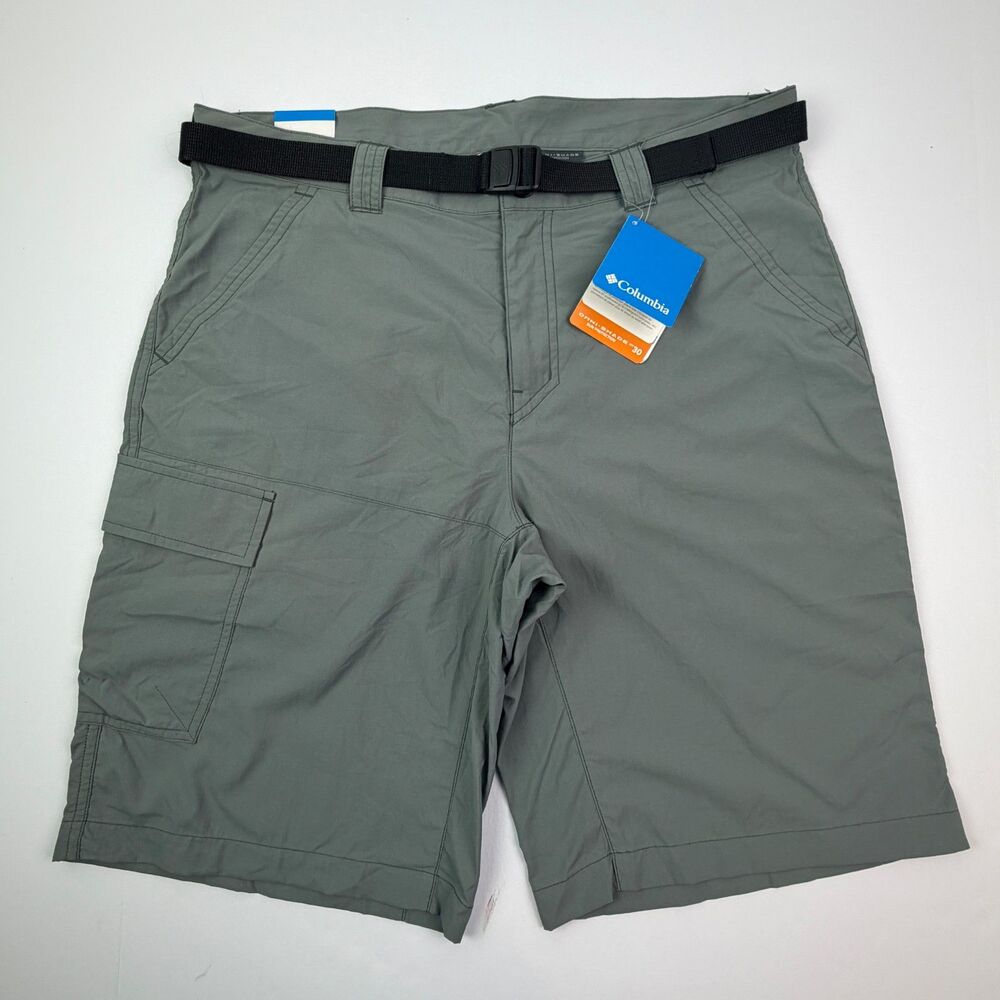 NWT Columbia Omni Shade Belted Ripstop Cargo Shorts Mens 34